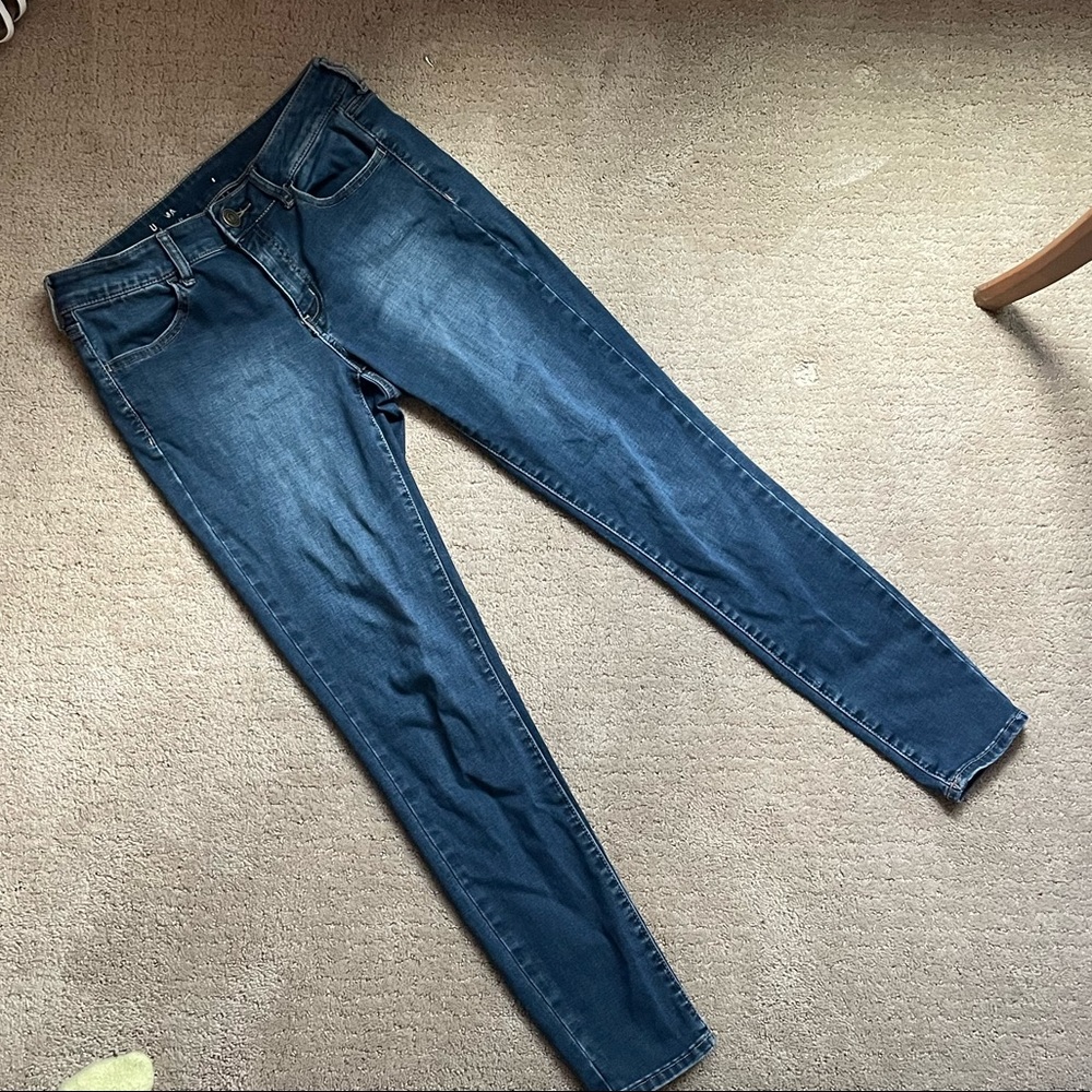 SO low rise jegging dark wash